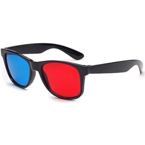 3 Pcs Gafas 3D Rojas y Azules Xinjincang Universales