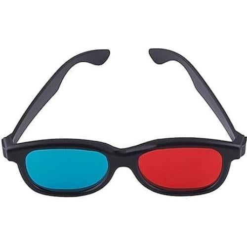 3 Pcs Gafas 3D Rojas y Azules Xinjincang Universales