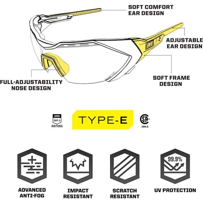 Gafas de Seguridad Mechanix Wear VES-20AK-BU Anti Niebla