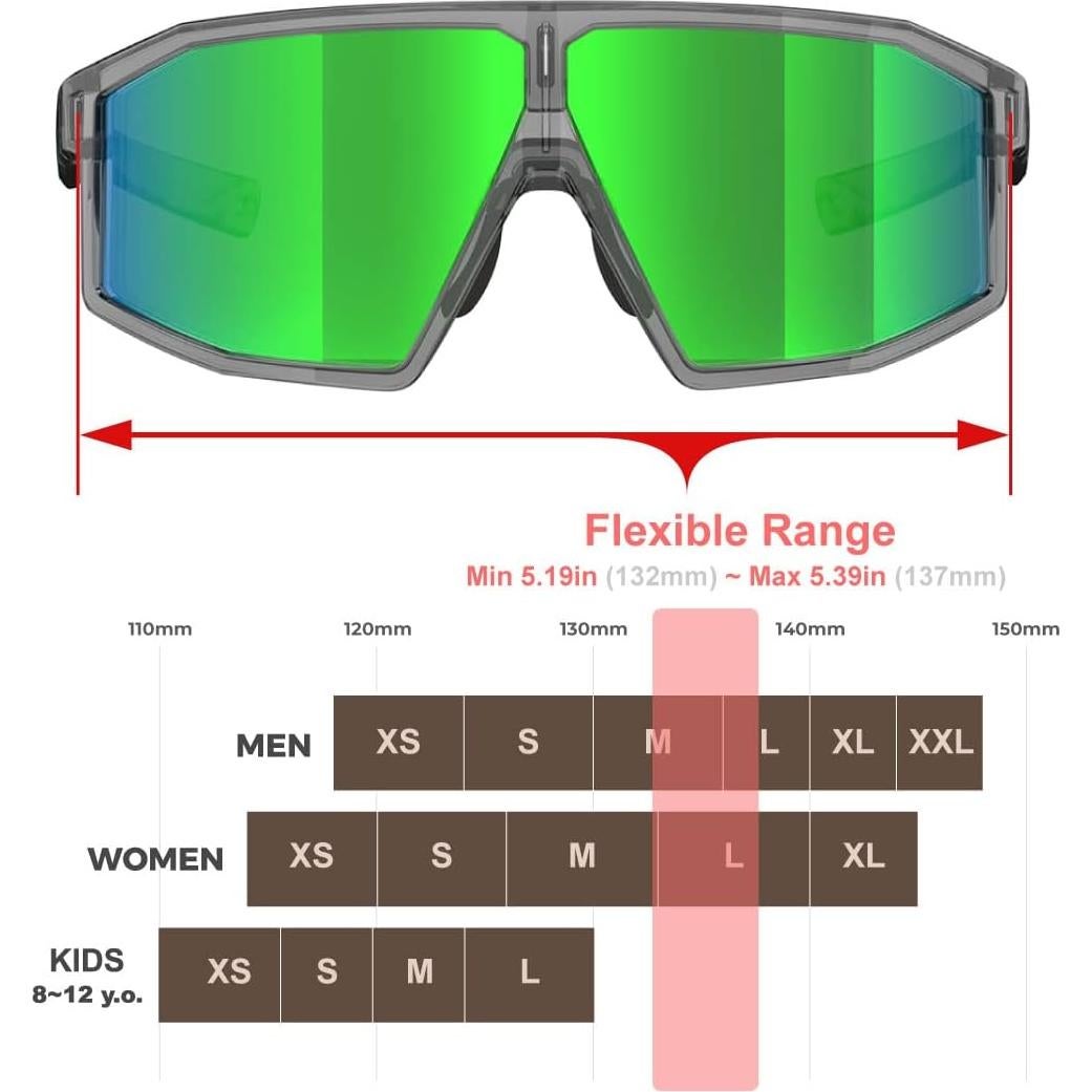 Gafas de sol polarizadas ER00 F26 para deportes al aire libre