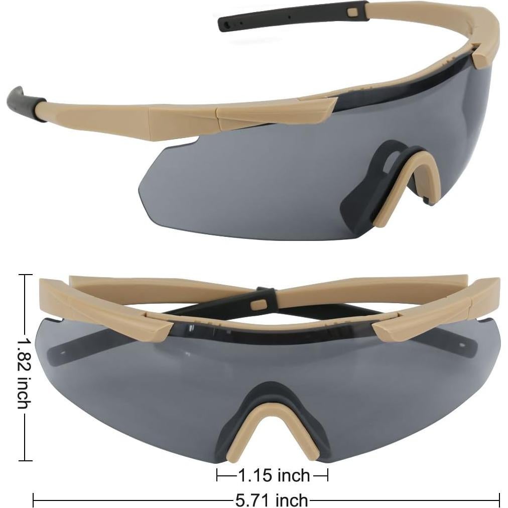 Gafas Tácticas Xaegistac 3 Lentes Intercambiables Unisex