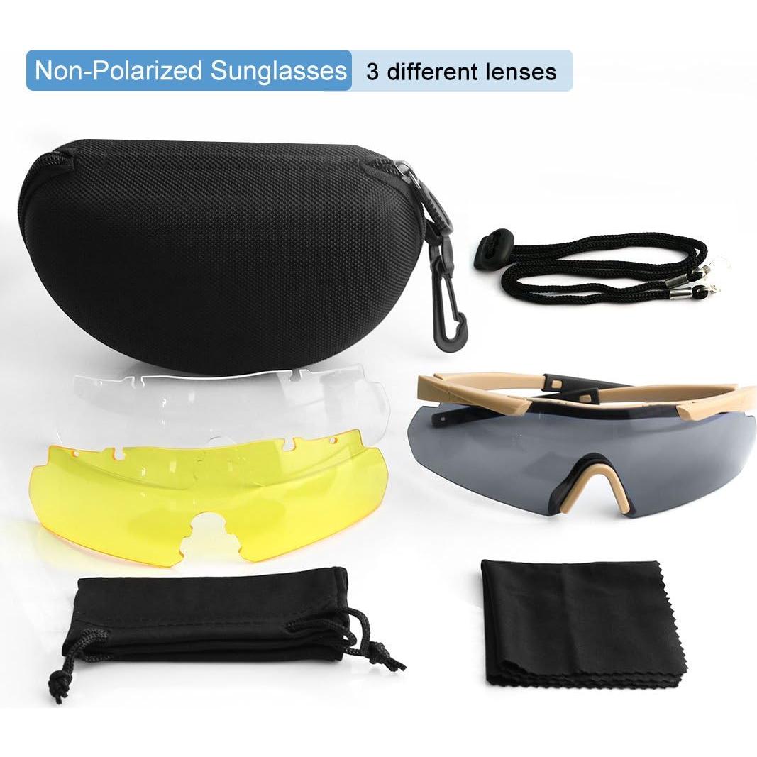 Gafas Tácticas Xaegistac 3 Lentes Intercambiables Unisex