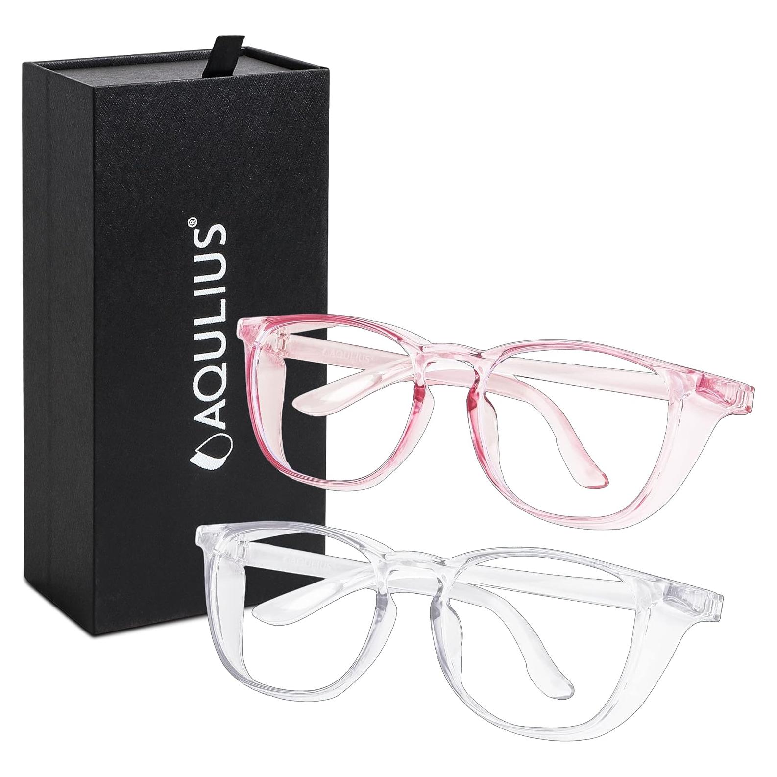 Gafas de Seguridad Aqulius 2 Pack Elegantes Rosa Transparente