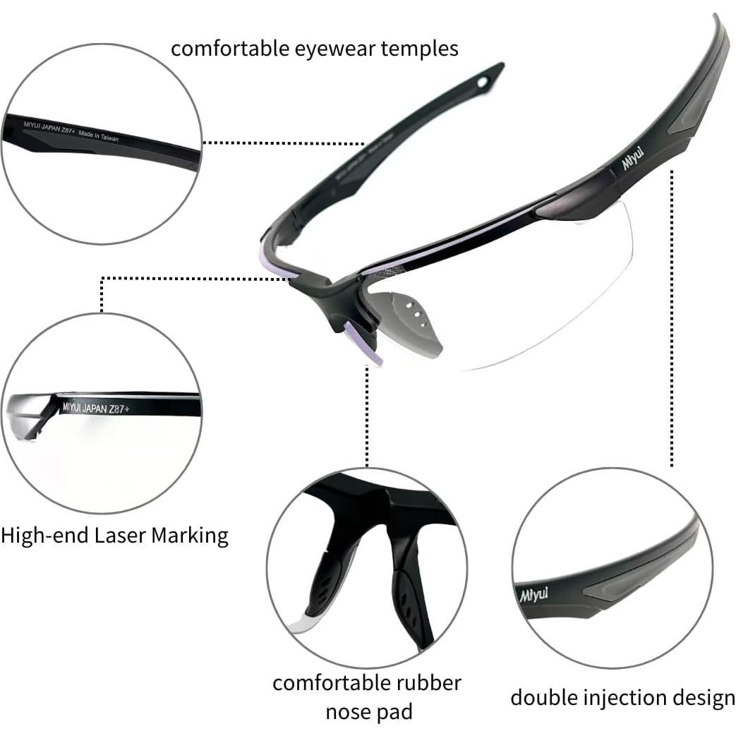 Gafas de Tiro MIYUI JAPAN Antivaho Balísticas Protección UV