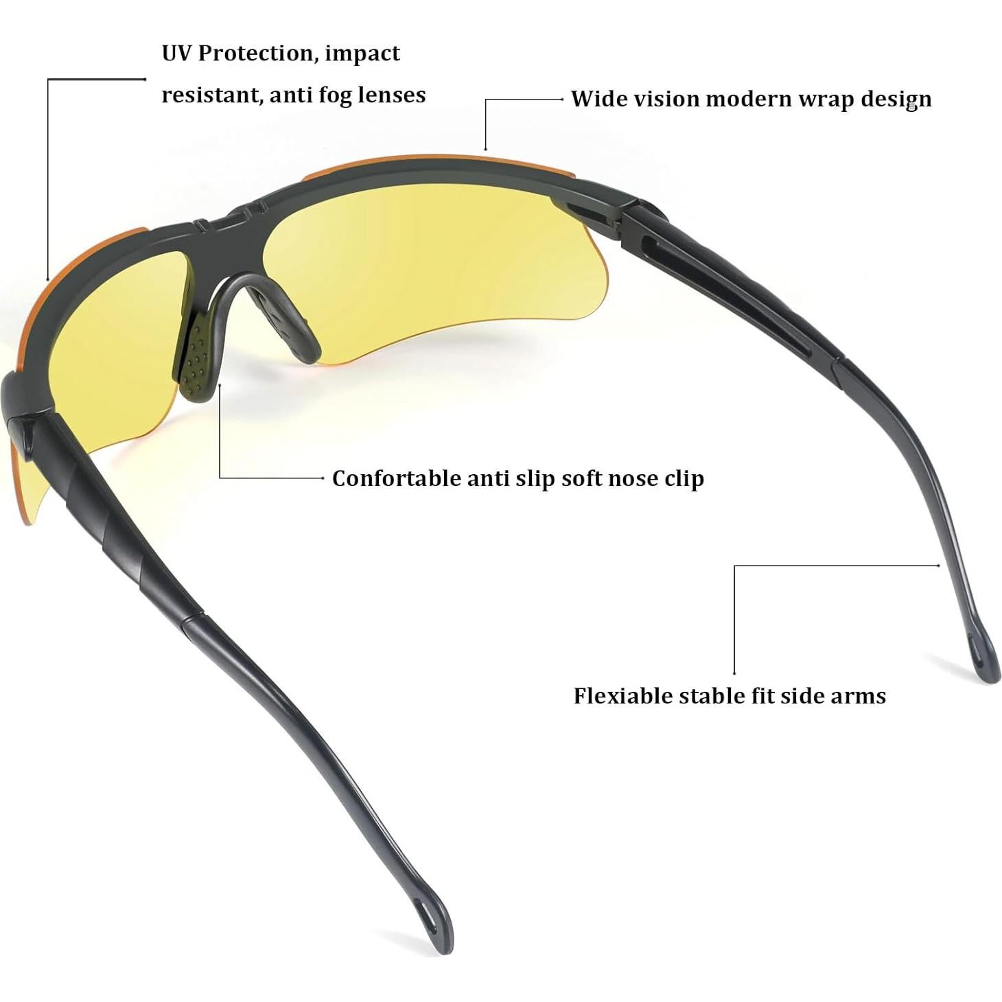 Gafas de Seguridad DAXISONN Tácticas Anti Niebla UV400