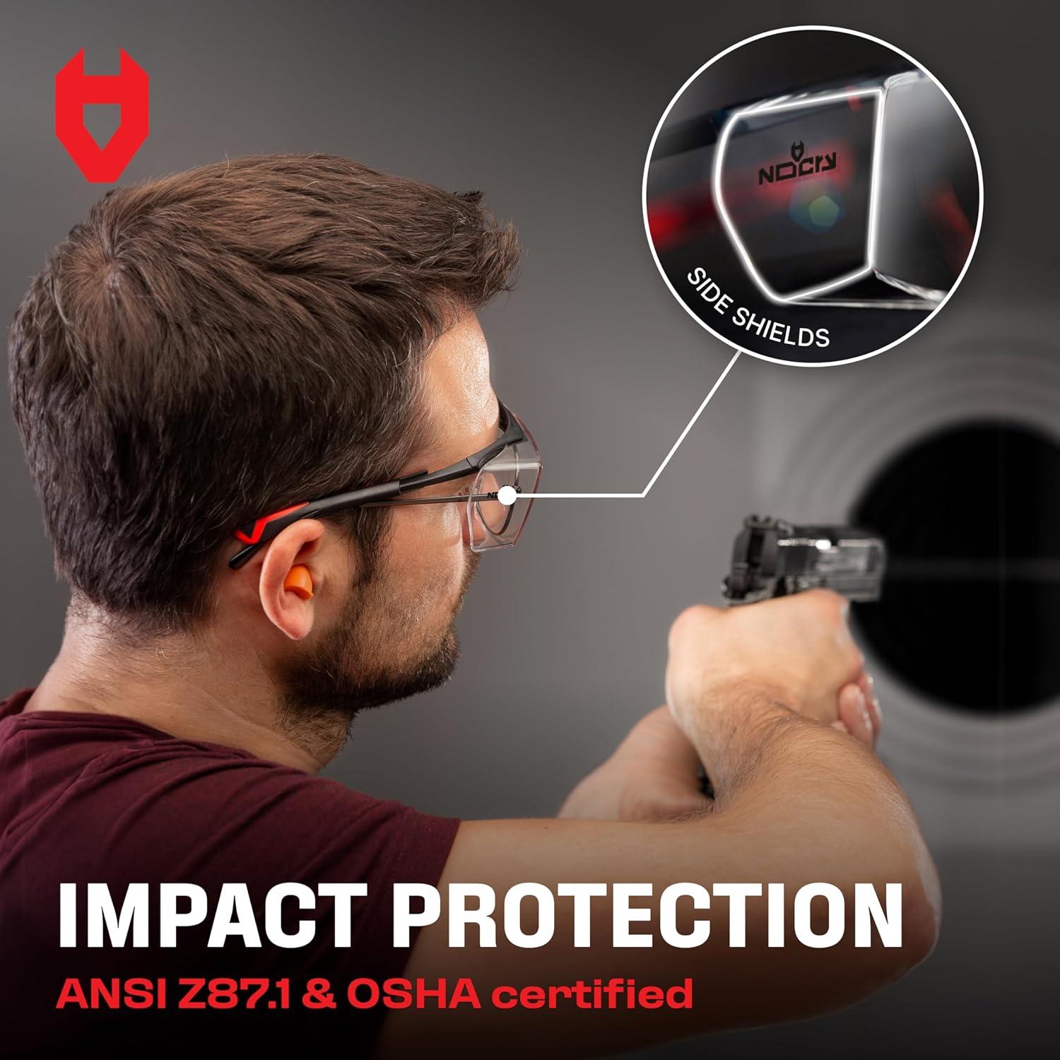 Gafas de seguridad NoCry OTG con protección UV y ajuste cómodo