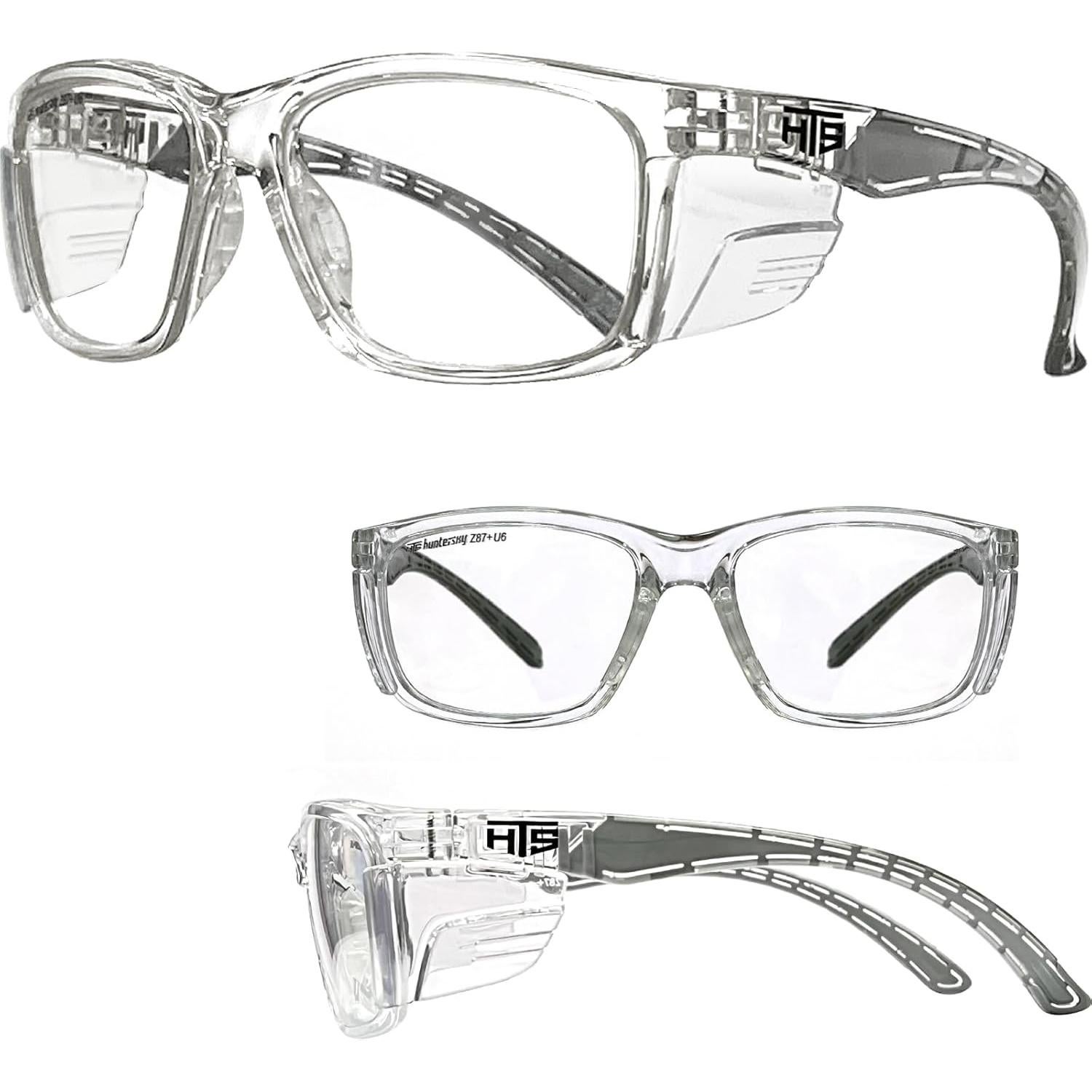 Gafas de Seguridad E60 Antivaho con Protectores Laterales