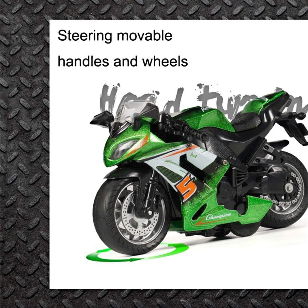 Motocicleta de Retroceso MINGYING66 con Música y Luces - Azul