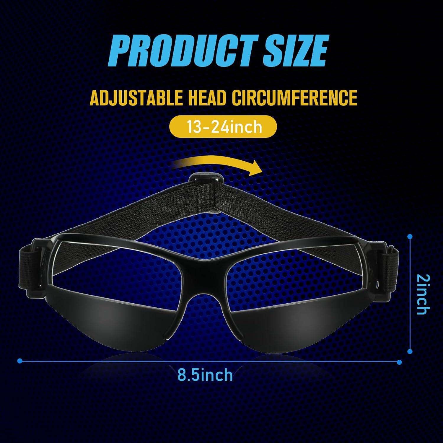 Gafas de Dribbling Baloncesto Ajustables 15 Piezas Negras