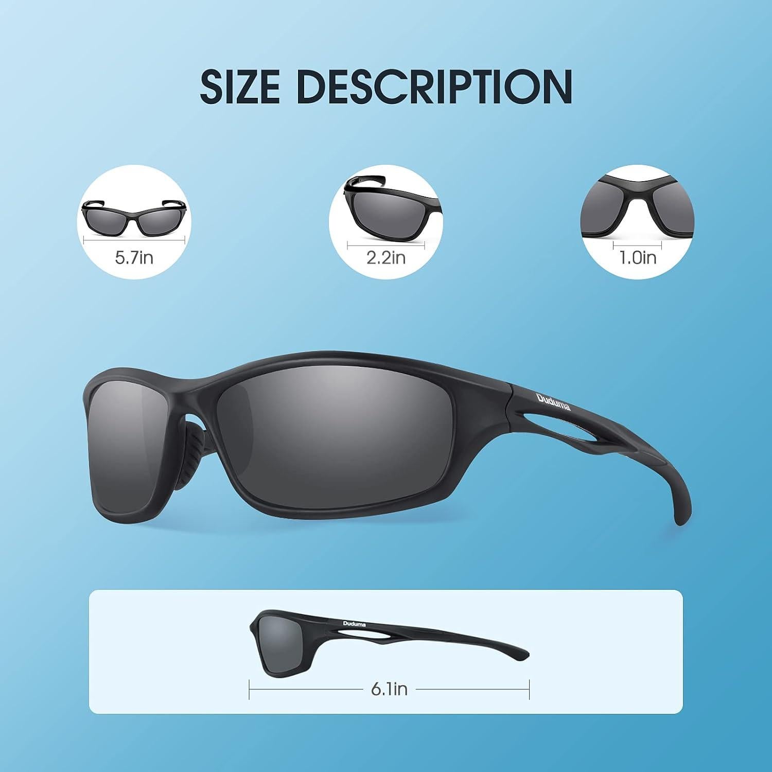 Gafas de sol deportivas Duduma polarizadas unisex UV400