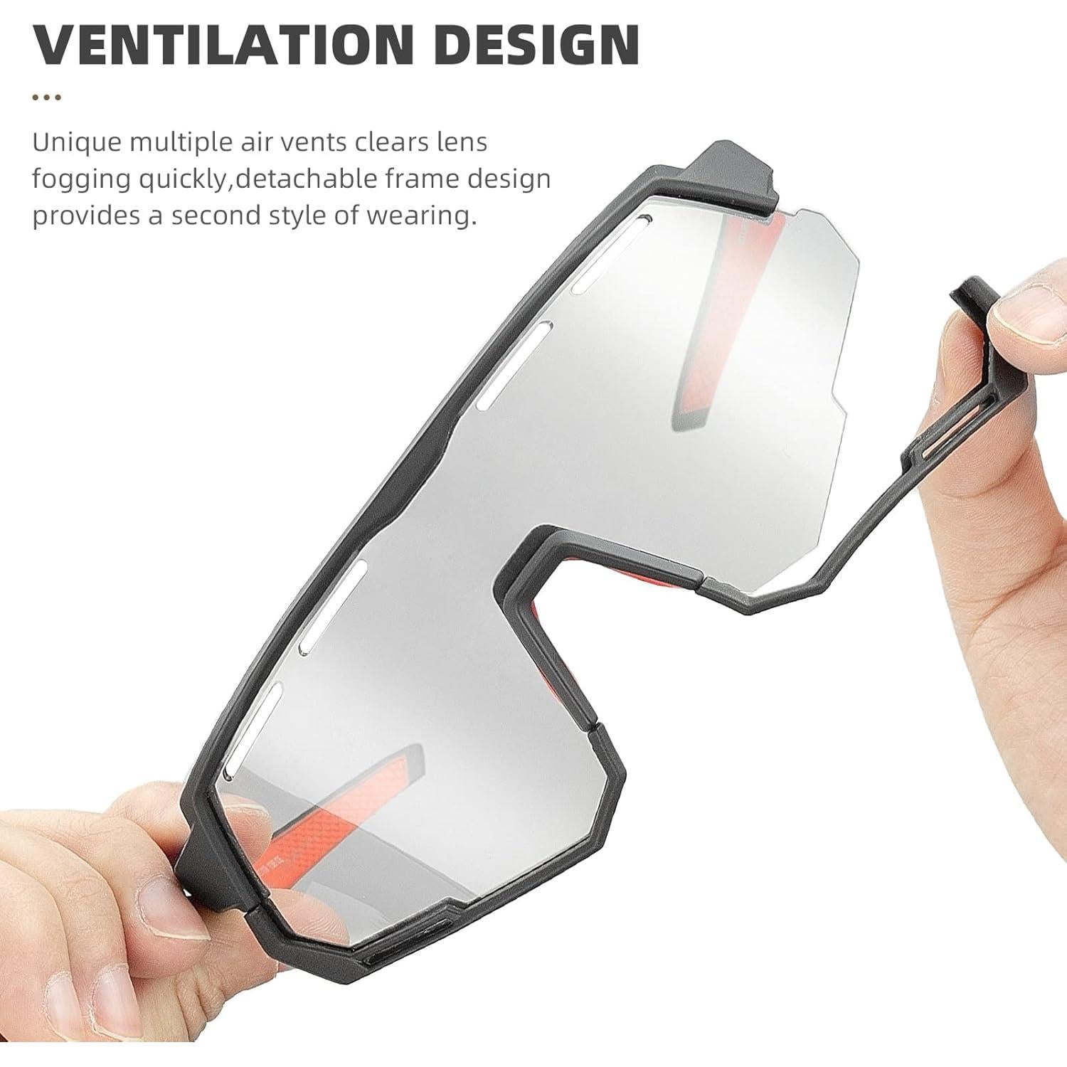 Gafas de Ciclismo ROCKBROS con Lentes Polarizados y Fotoquímicos