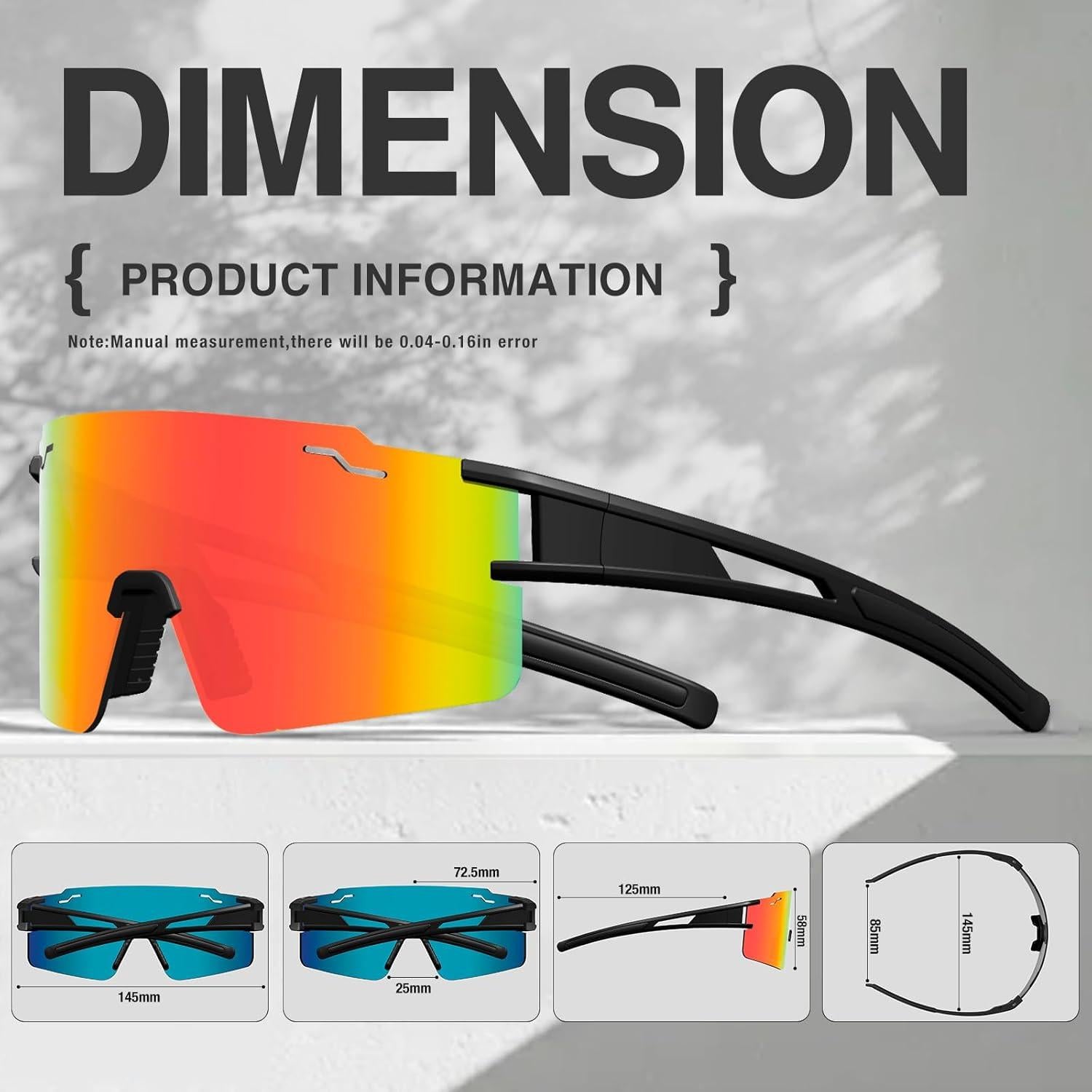 Gafas de Ciclismo FMY UV400 Polarizadas para Deportes