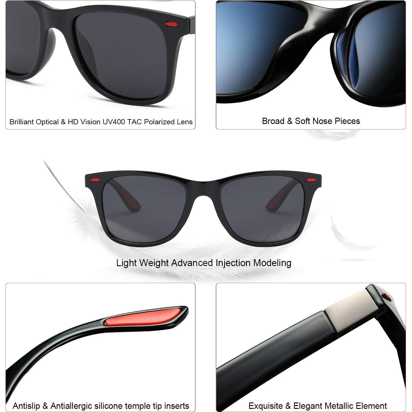 Gafas de Sol SOJOS Polarizadas TR90 para Deportes