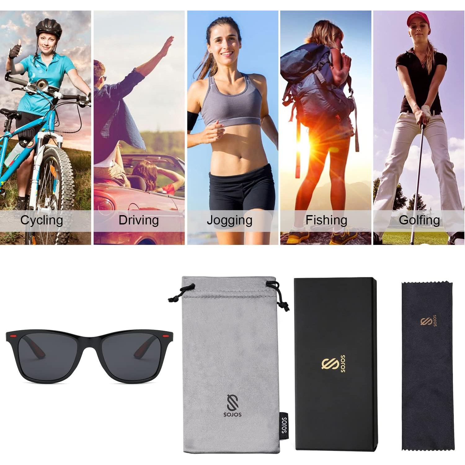 Gafas de Sol SOJOS Polarizadas TR90 para Deportes