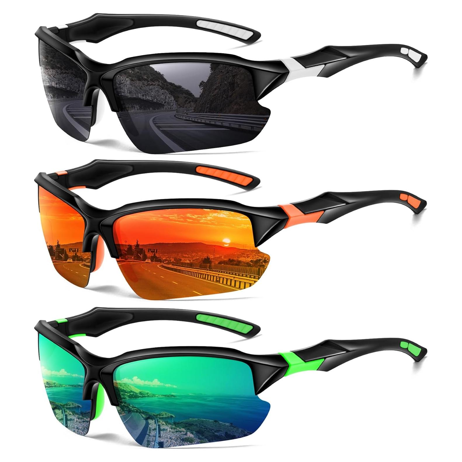 Gafas de sol deportivas DioKiw 3pack protección UV