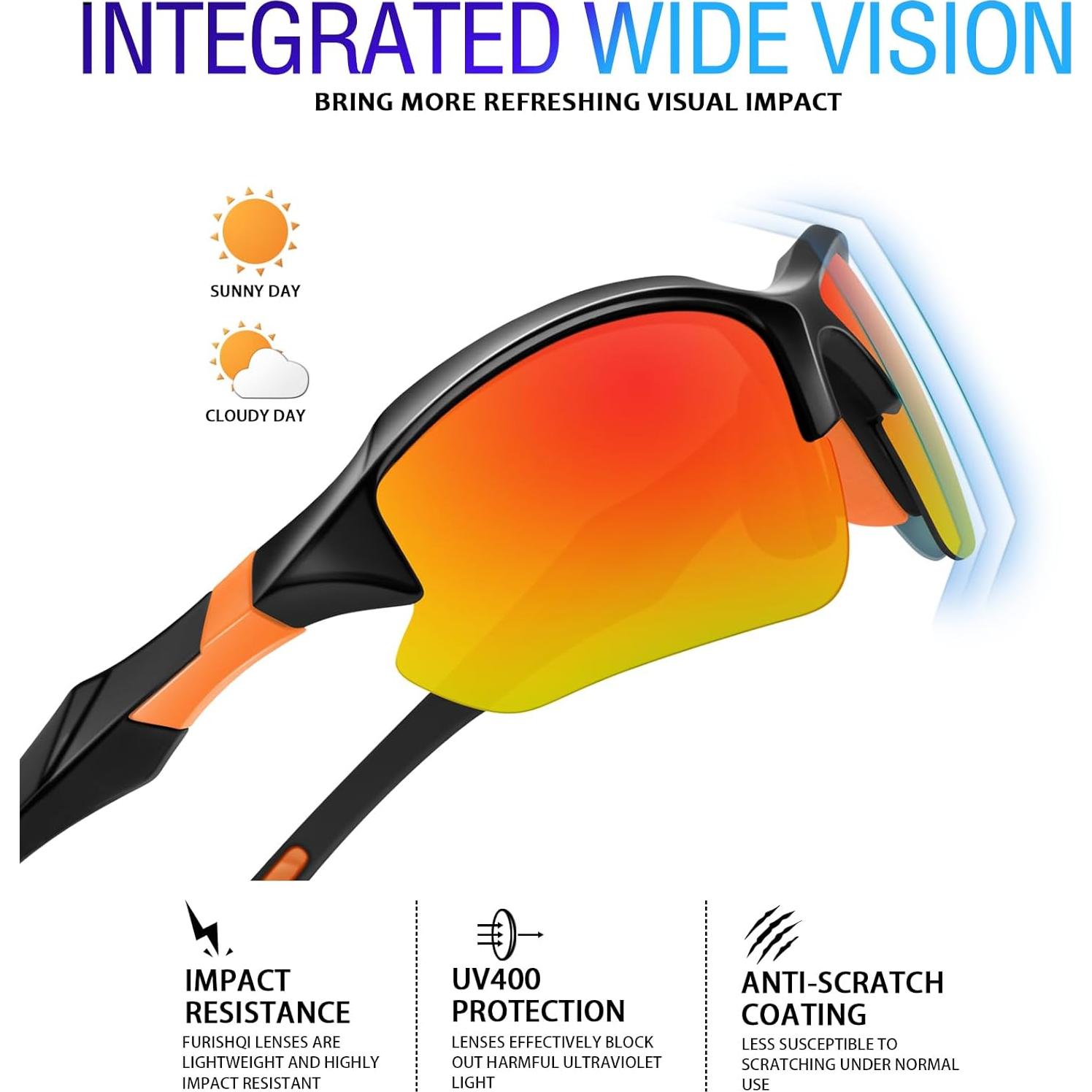 Gafas de sol deportivas DioKiw 3pack protección UV