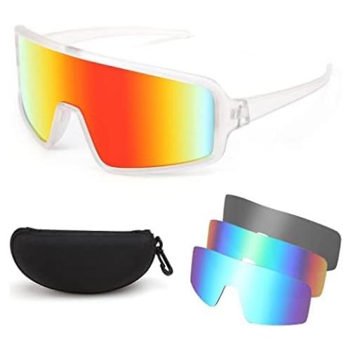 Gafas de Sol Deportivas FEISEDY UV400 4 Lentes Intercambiables