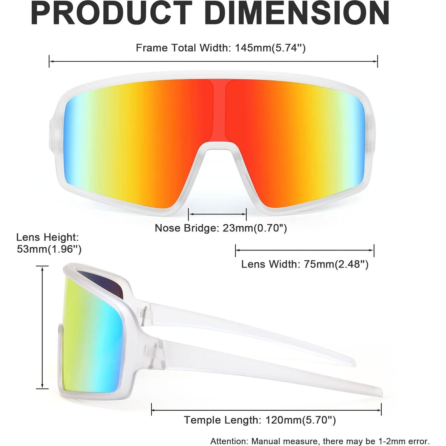 Gafas de Sol Deportivas FEISEDY UV400 4 Lentes Intercambiables