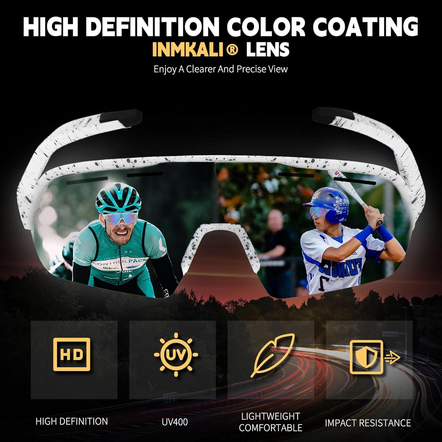 Gafas de Sol Deportivas INMKALI UV400 Azul Hielo