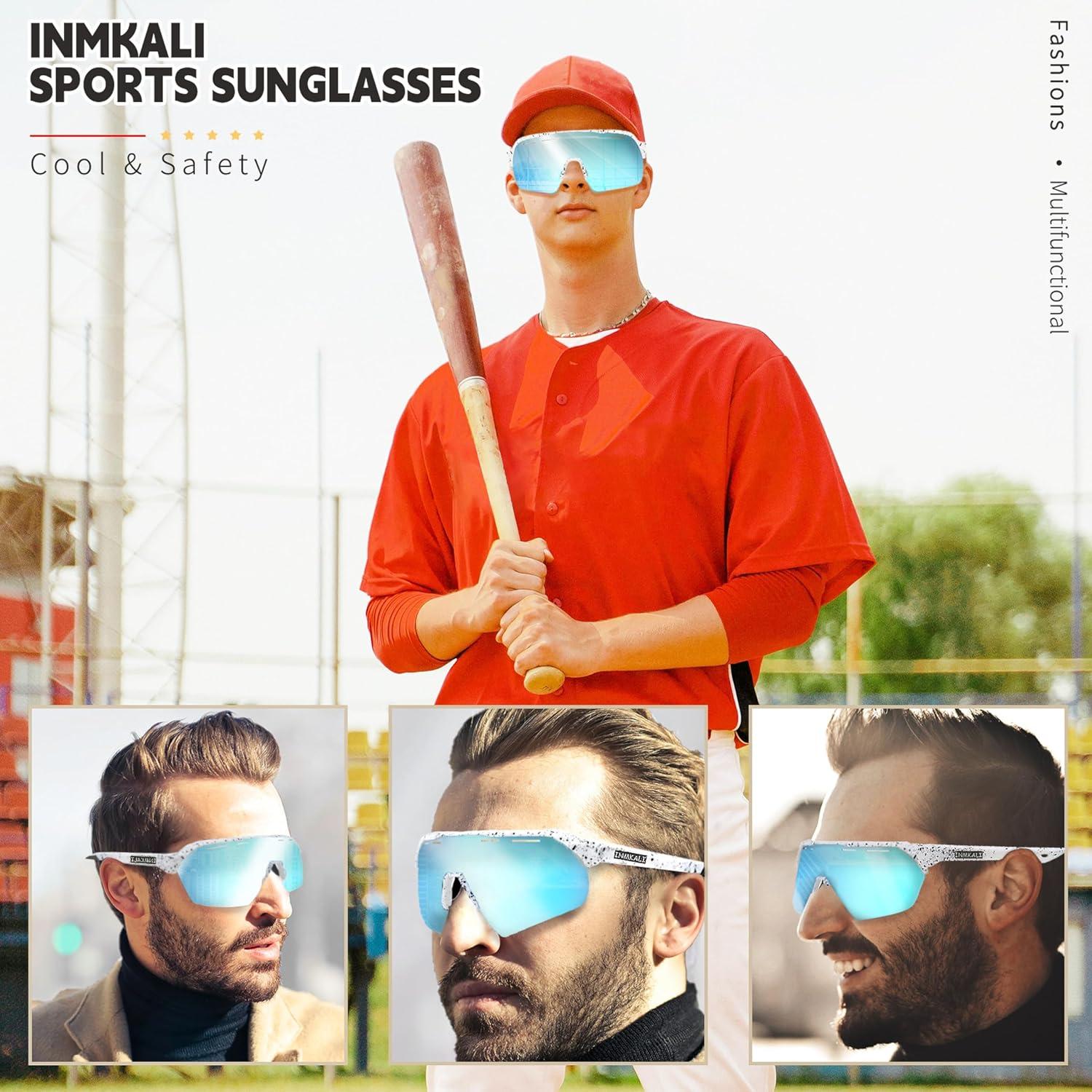 Gafas de Sol Deportivas INMKALI UV400 Azul Hielo