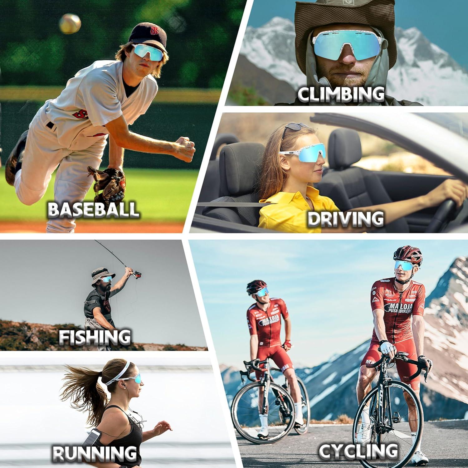 Gafas de Sol Deportivas INMKALI UV400 Azul Hielo