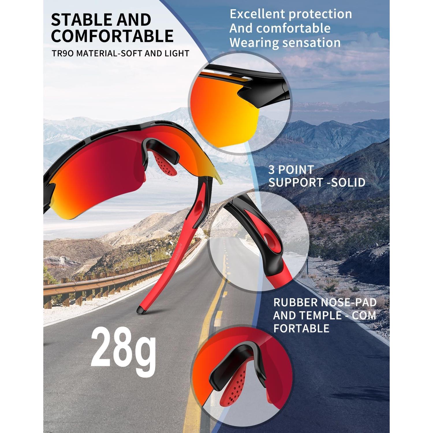 Gafas de sol deportivas Rosemal 7252 polarizadas UV400