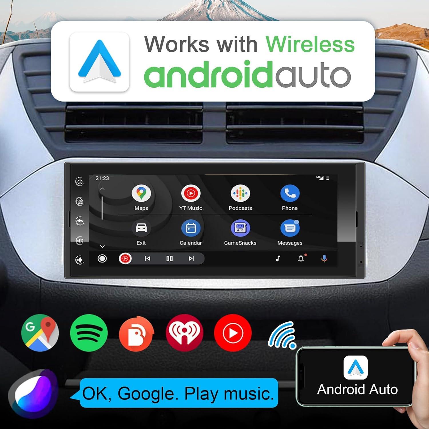 Estéreo de Coche 6.9" LEROAADZ Android 10 CarPlay Inalámbrico