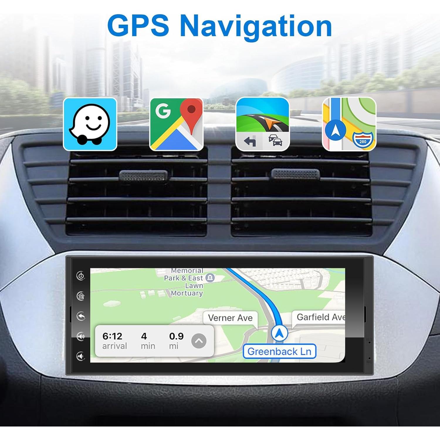 Estéreo de Coche 6.9" LEROAADZ Android 10 CarPlay Inalámbrico