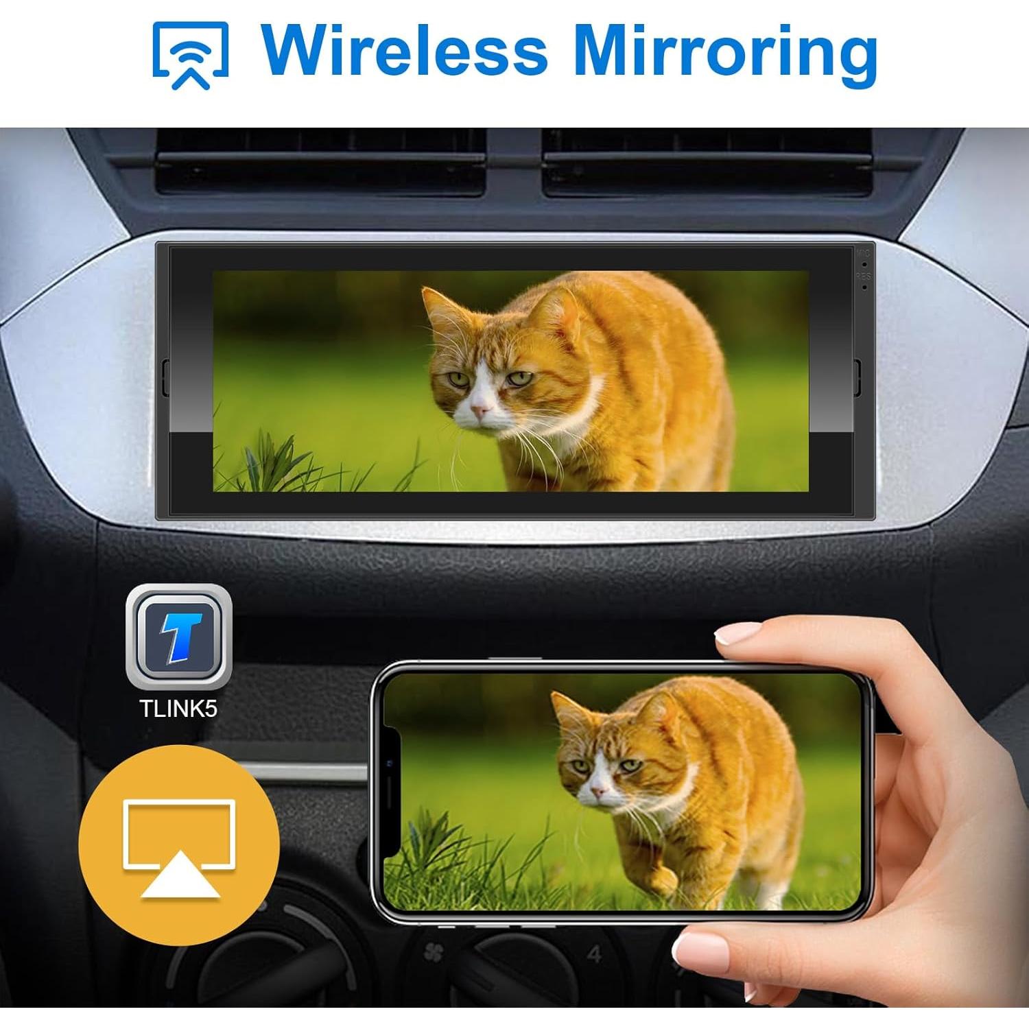 Estéreo de Coche 6.9" LEROAADZ Android 10 CarPlay Inalámbrico