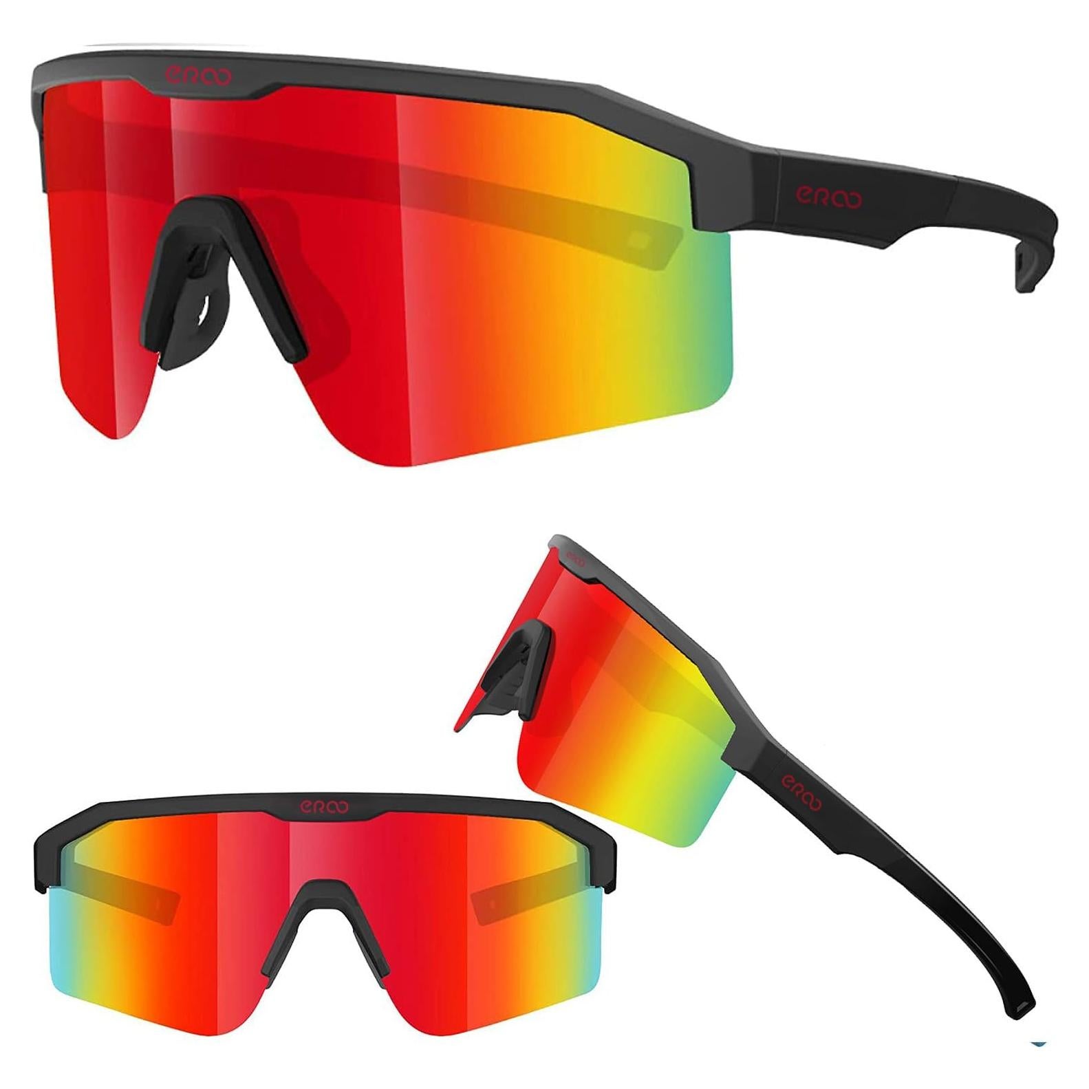 Gafas de Sol Deportivas ER00 F24f Negras para Mujeres