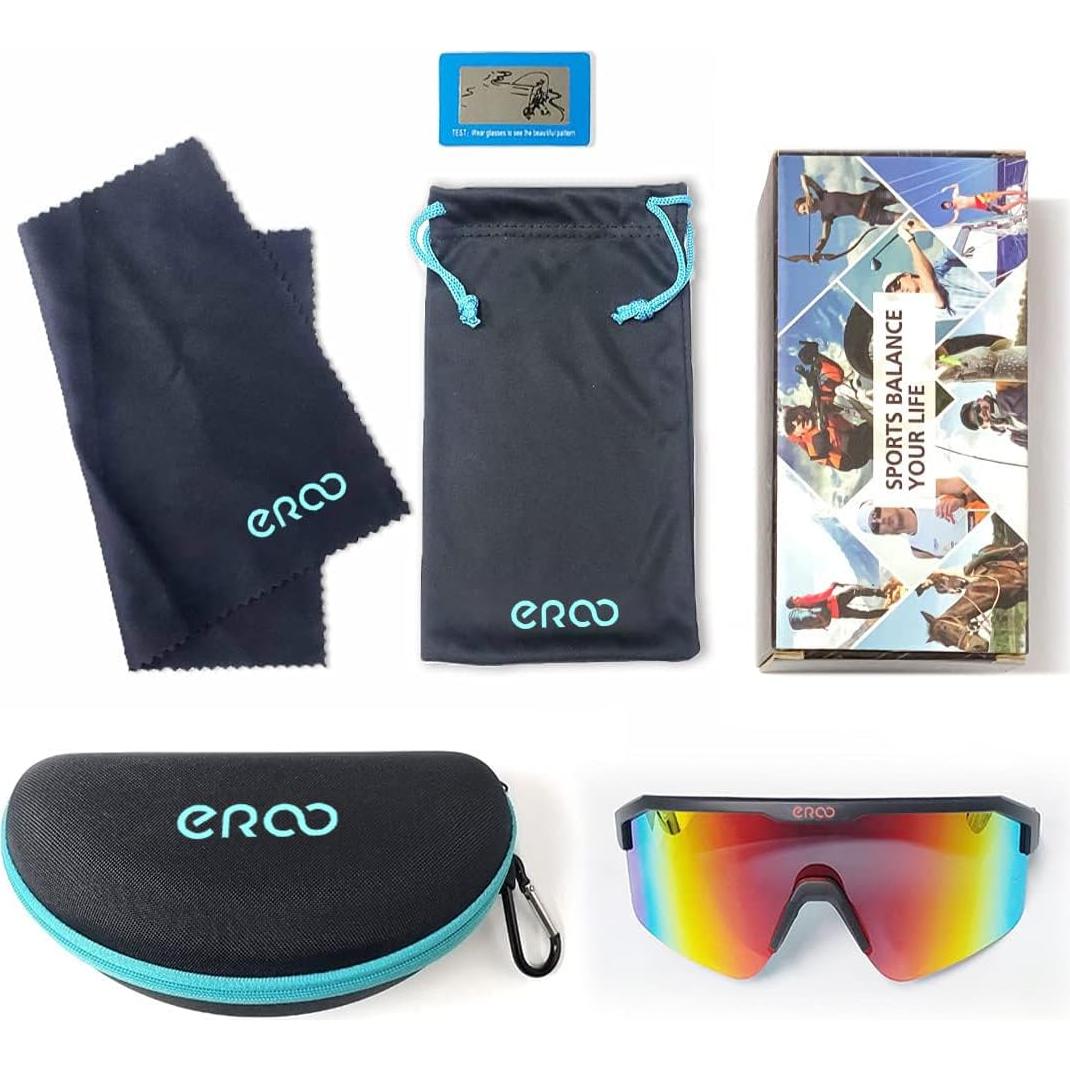 Gafas de Sol Deportivas ER00 F24f Negras para Mujeres