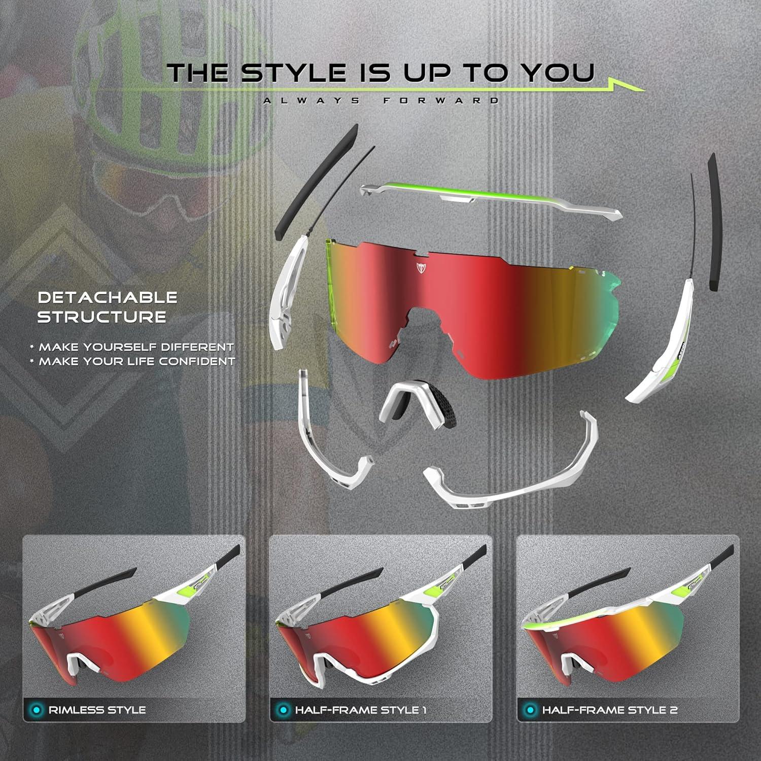 Gafas de sol ATTCL UV 400 para ciclismo y deportes al aire libre