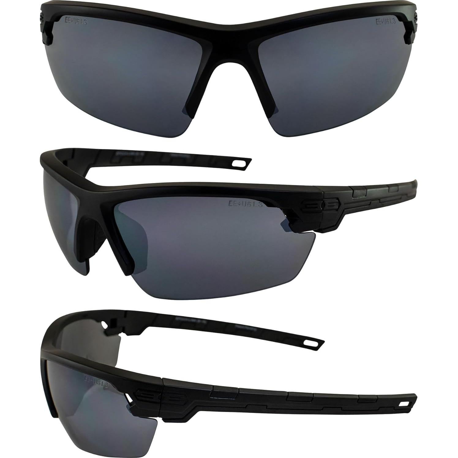 Gafas de sol deportivas Epoch Link marco negro lentes ahumados