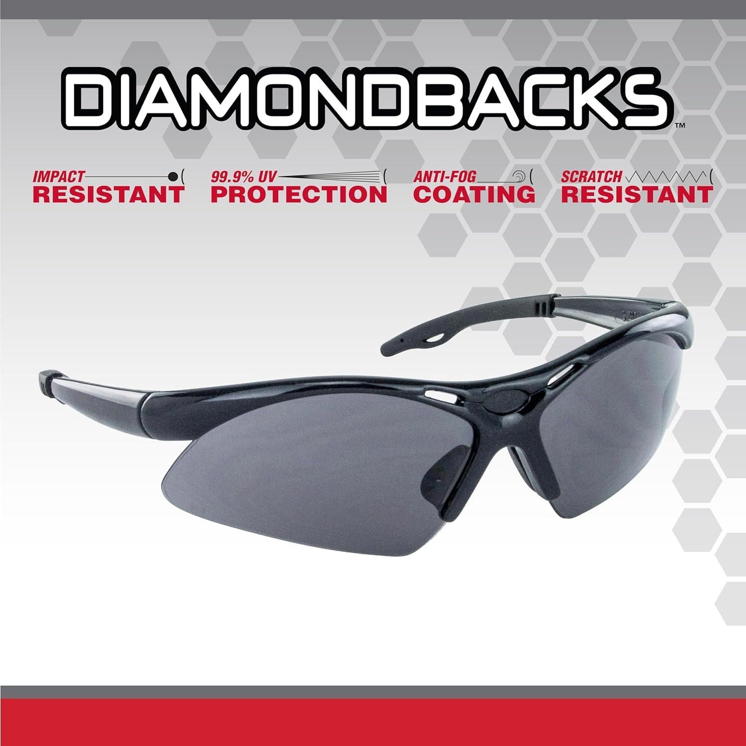 Gafas de Seguridad SAS Diamondbacks Lentes Grises Ergonómicas