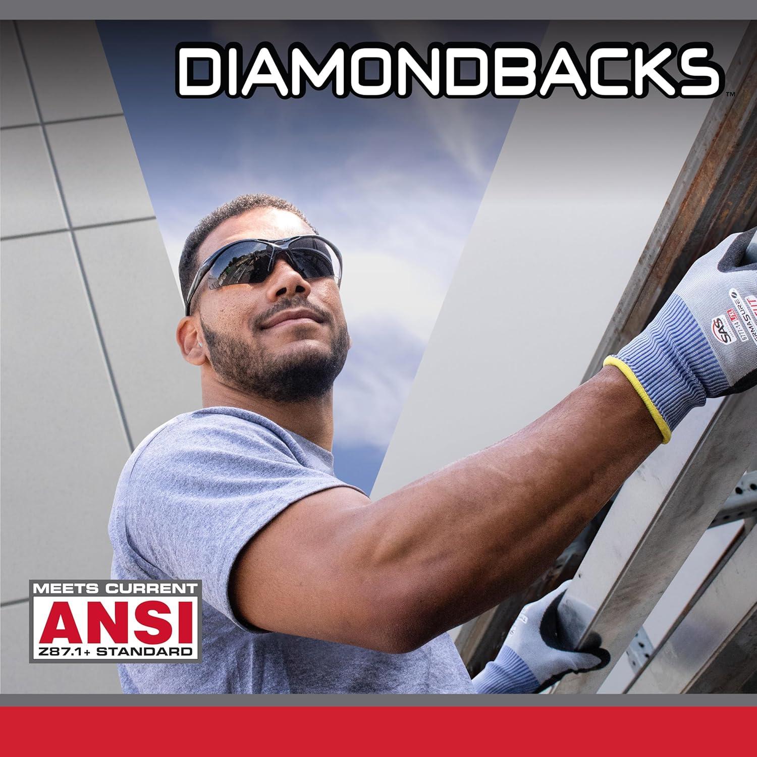 Gafas de Seguridad SAS Diamondbacks Lentes Grises Ergonómicas