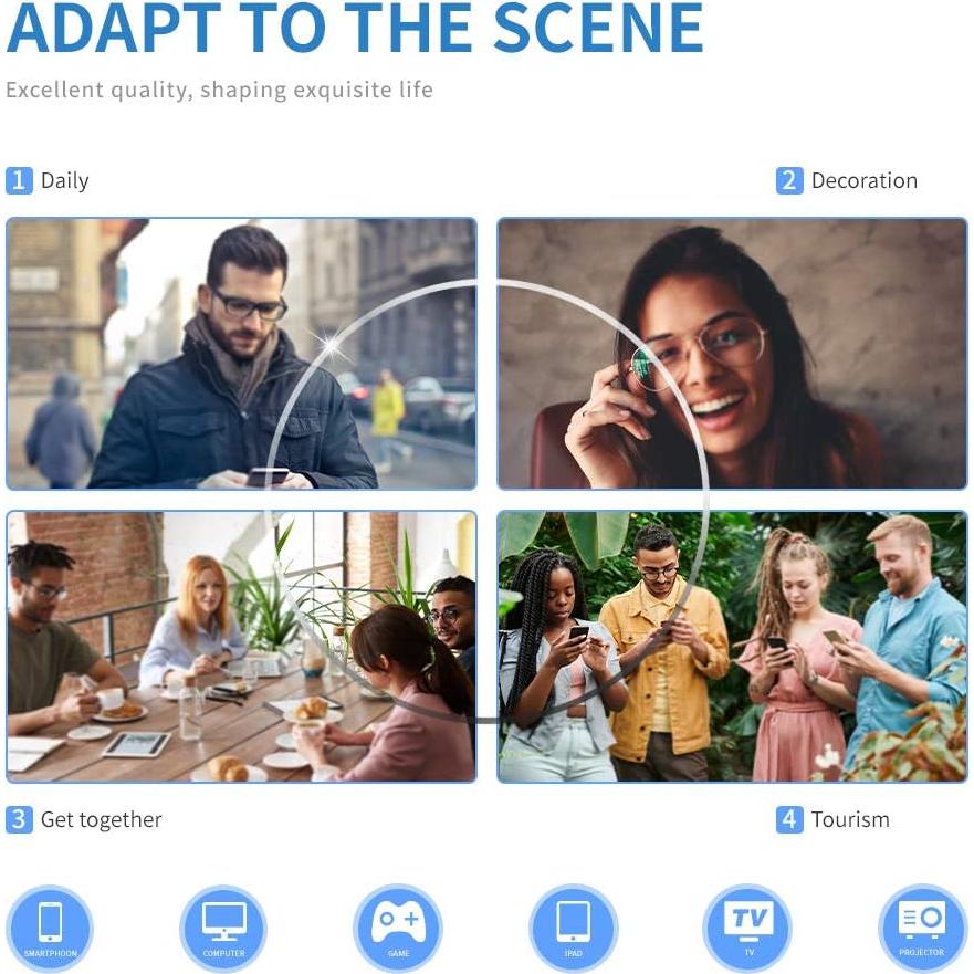 Gafas K KENZHOU Anti Luz Azul Unisex 1 Paquete C2