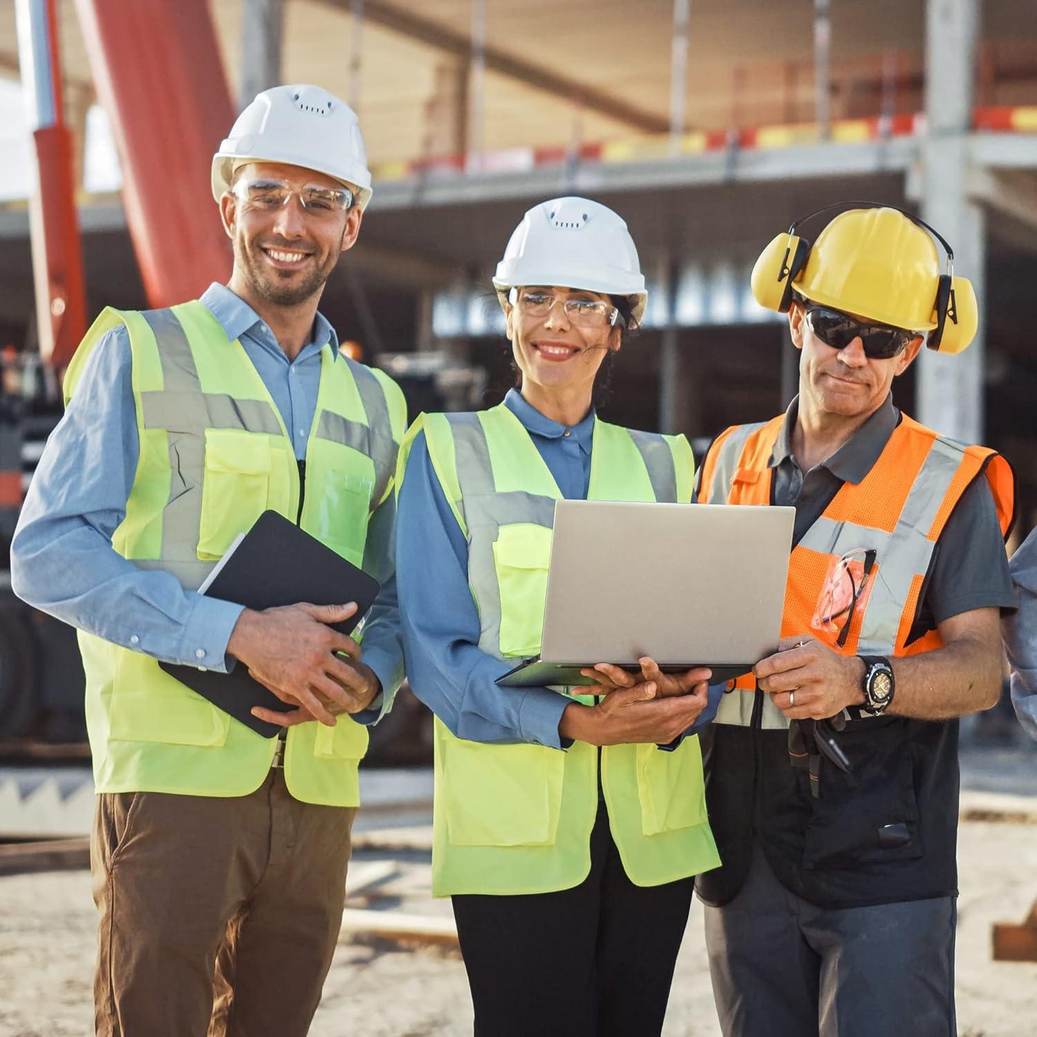 Gafas de Seguridad ATERET 24 Pares Policarbonato Gris