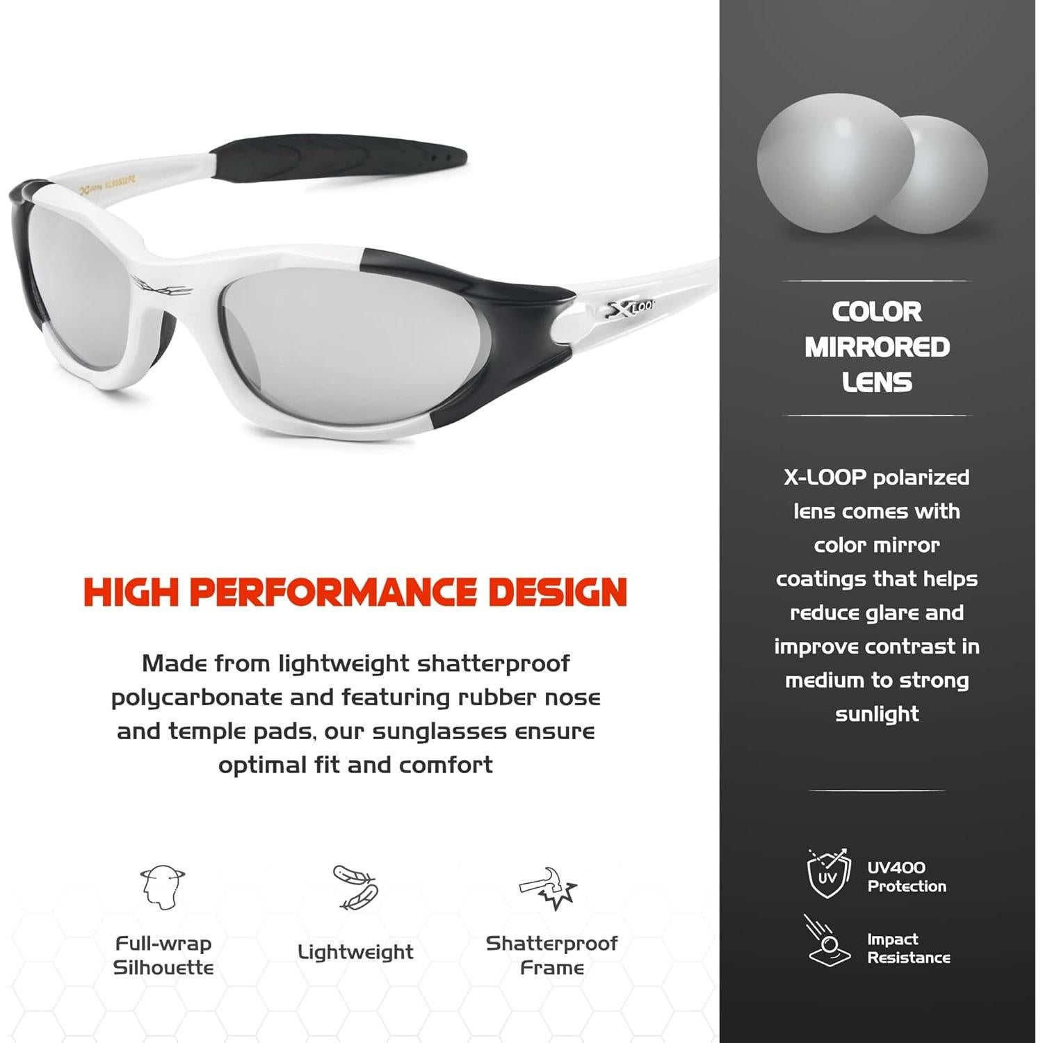 Gafas de sol polarizadas X LOOP para niños 8-16 años UV400