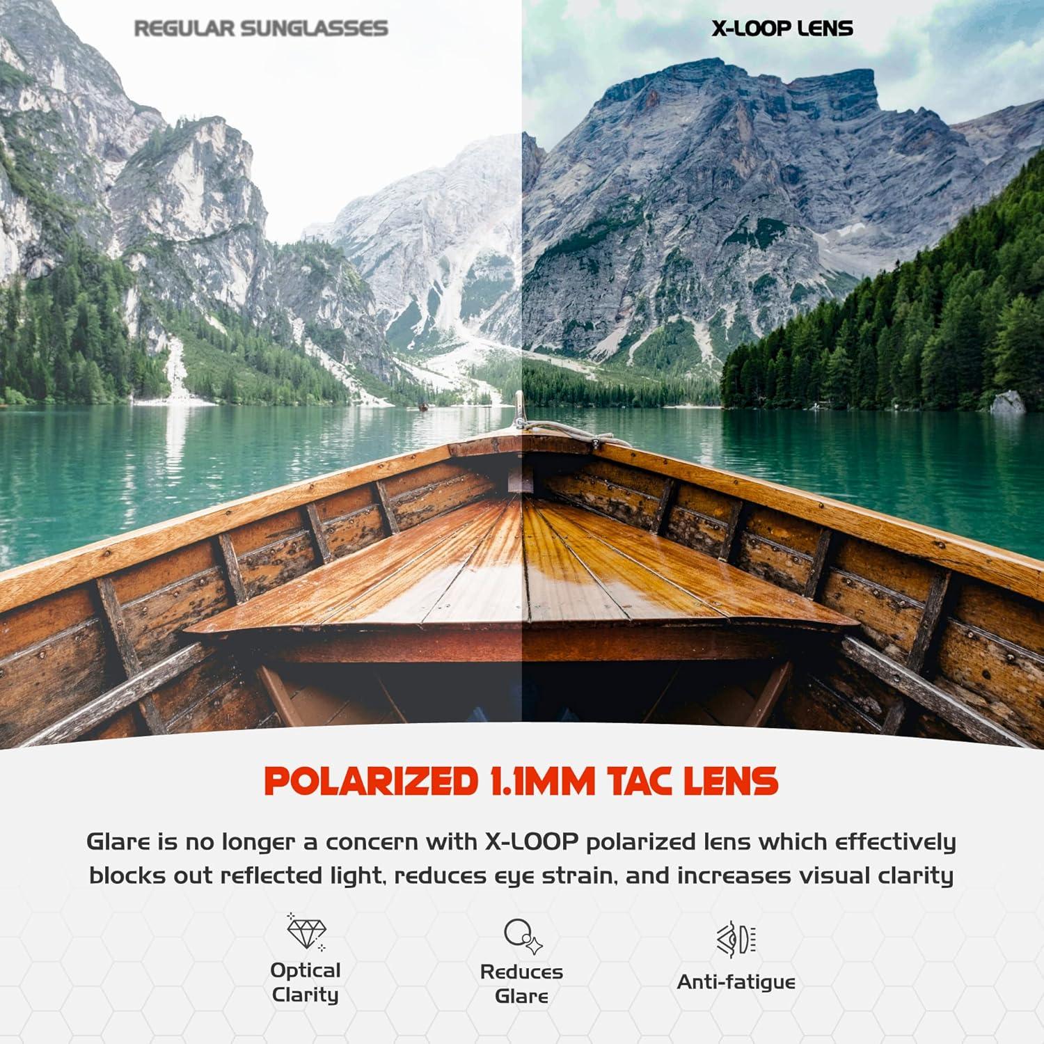 Gafas de sol polarizadas X LOOP para niños 8-16 años UV400