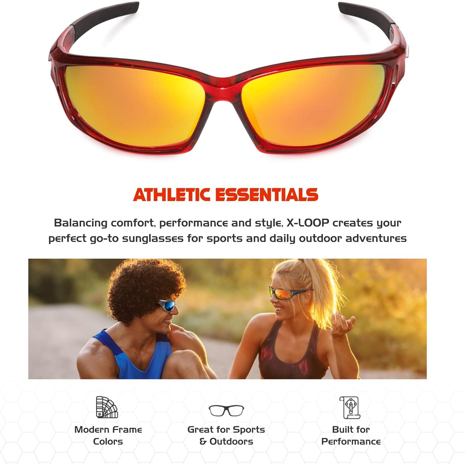 Gafas de sol deportivas X LOOP polarizadas UV400 para hombres