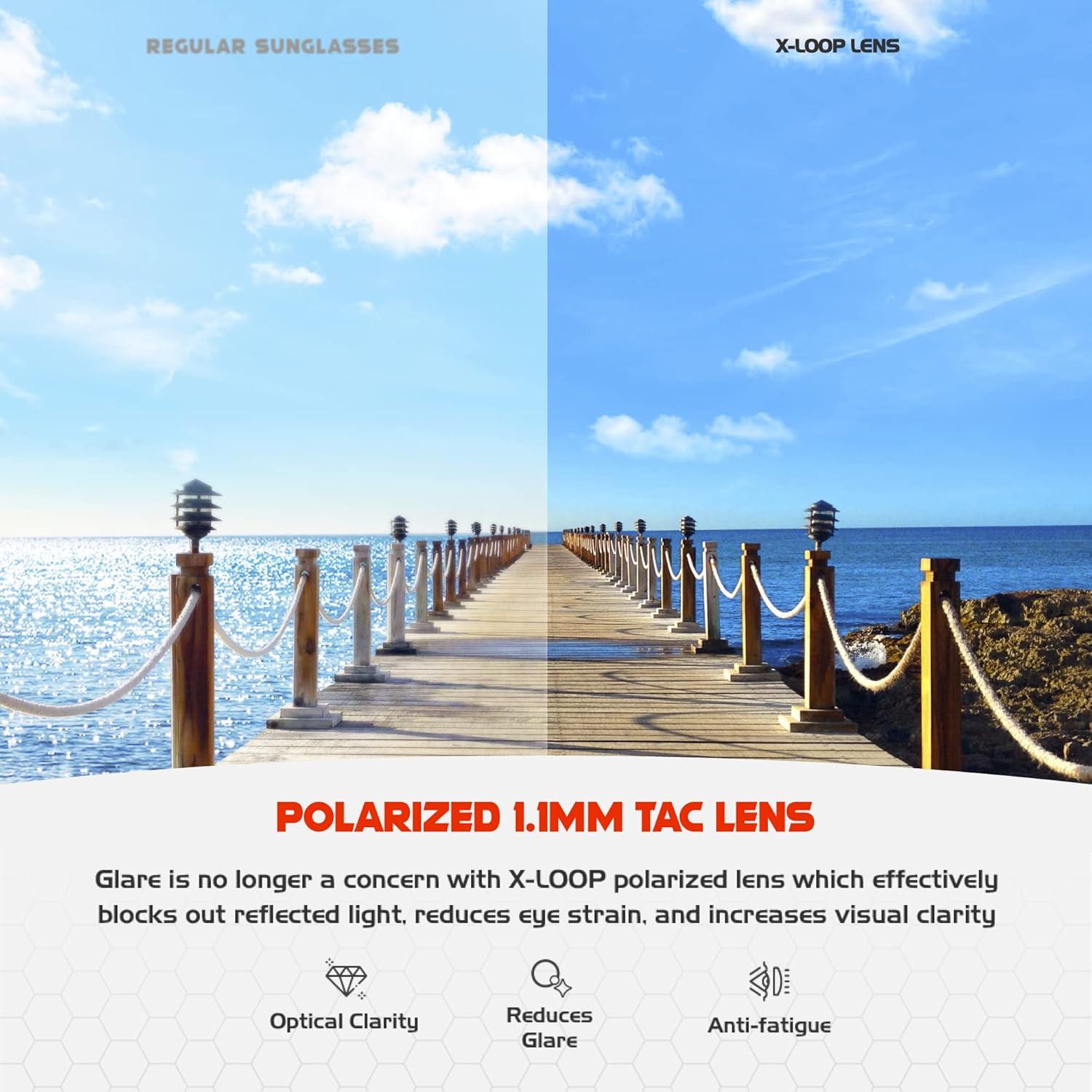 Gafas de sol deportivas X LOOP polarizadas UV400 para hombres