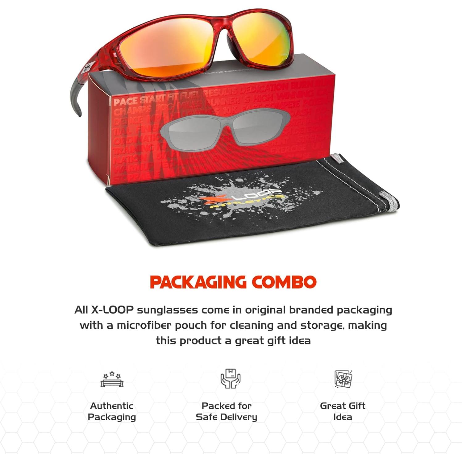 Gafas de sol deportivas X LOOP polarizadas UV400 para hombres