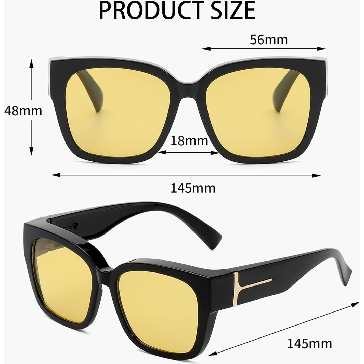 Gafas de Conducción D Lolylad Polarizadas Nocturnas