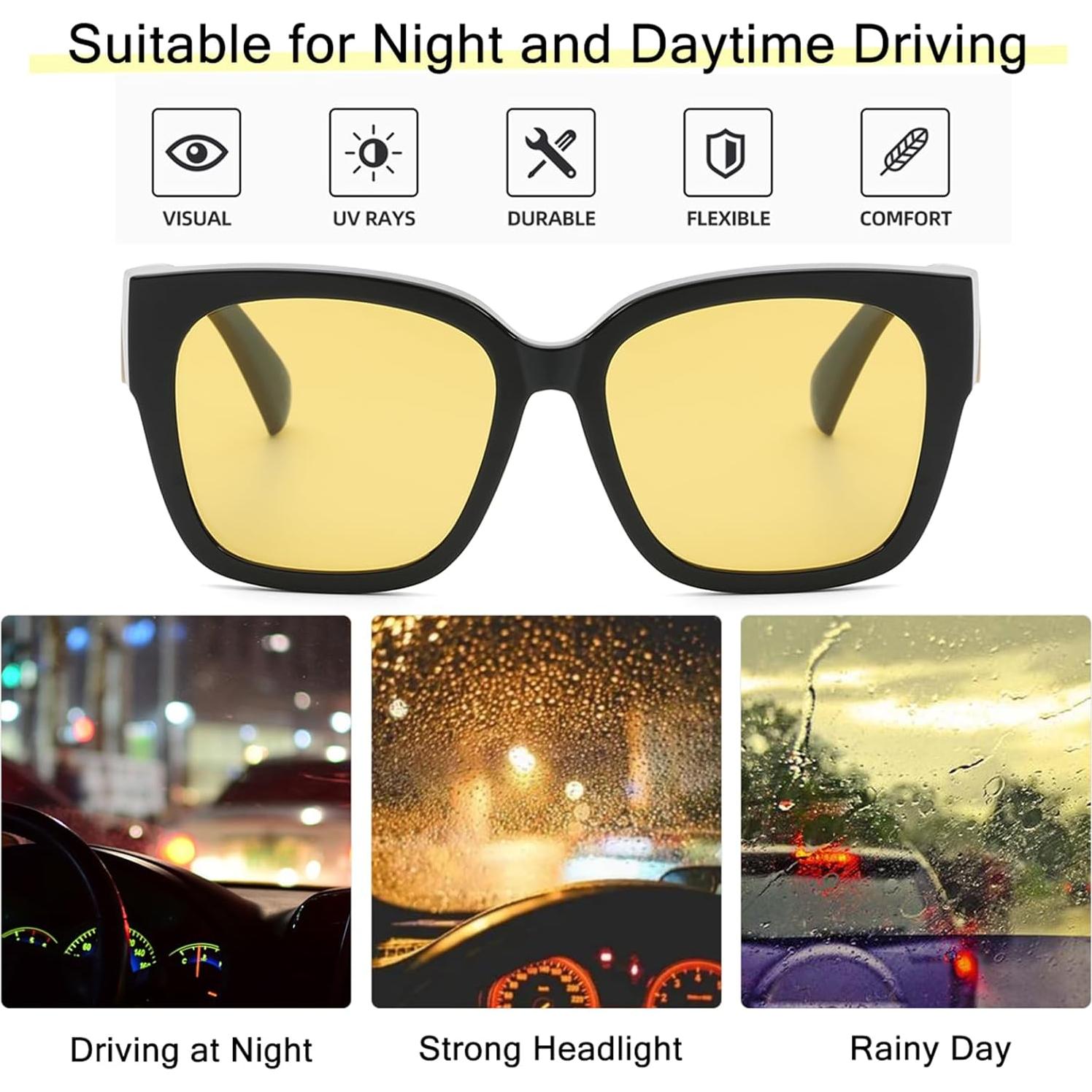 Gafas de Conducción D Lolylad Polarizadas Nocturnas