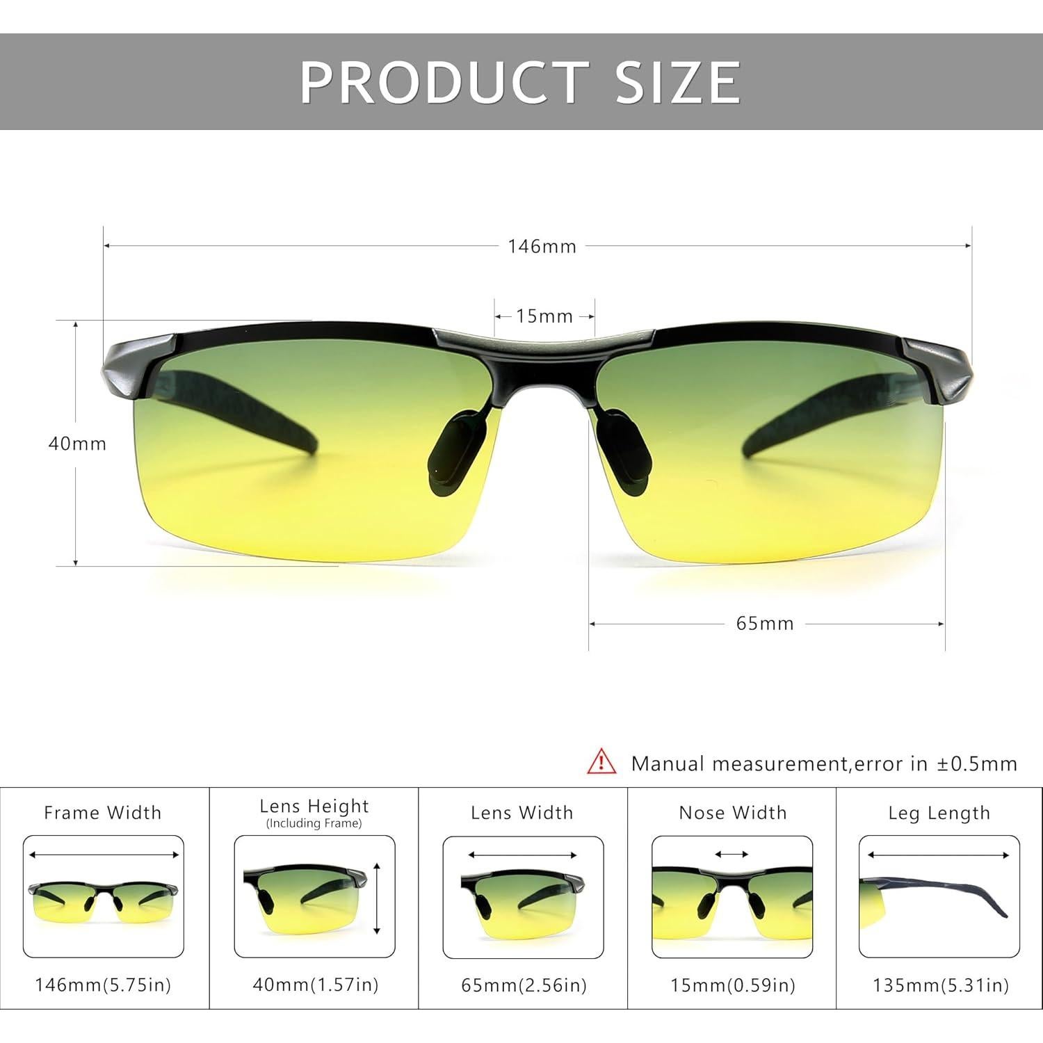 Gafas de sol polarizadas SUNGAIT para conducción y noche