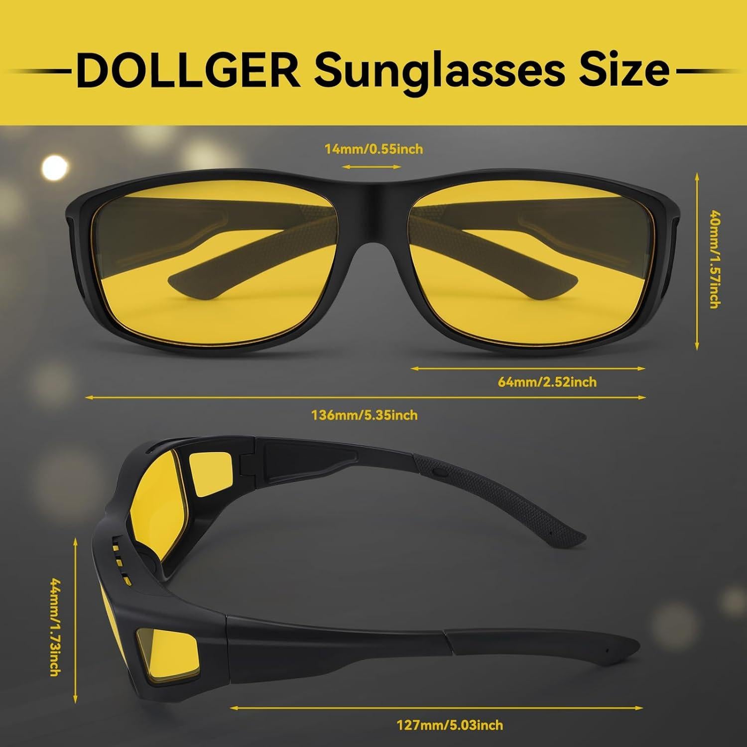 Gafas de Visión Nocturna Dollger con Lentes Amarillos HD