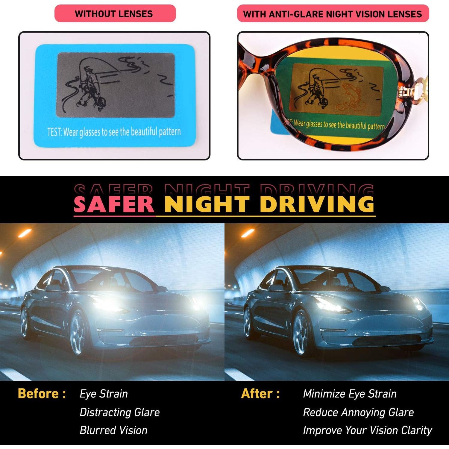 Gafas de Conducción Nocturna CGID UV400 Polarizadas Mujeres