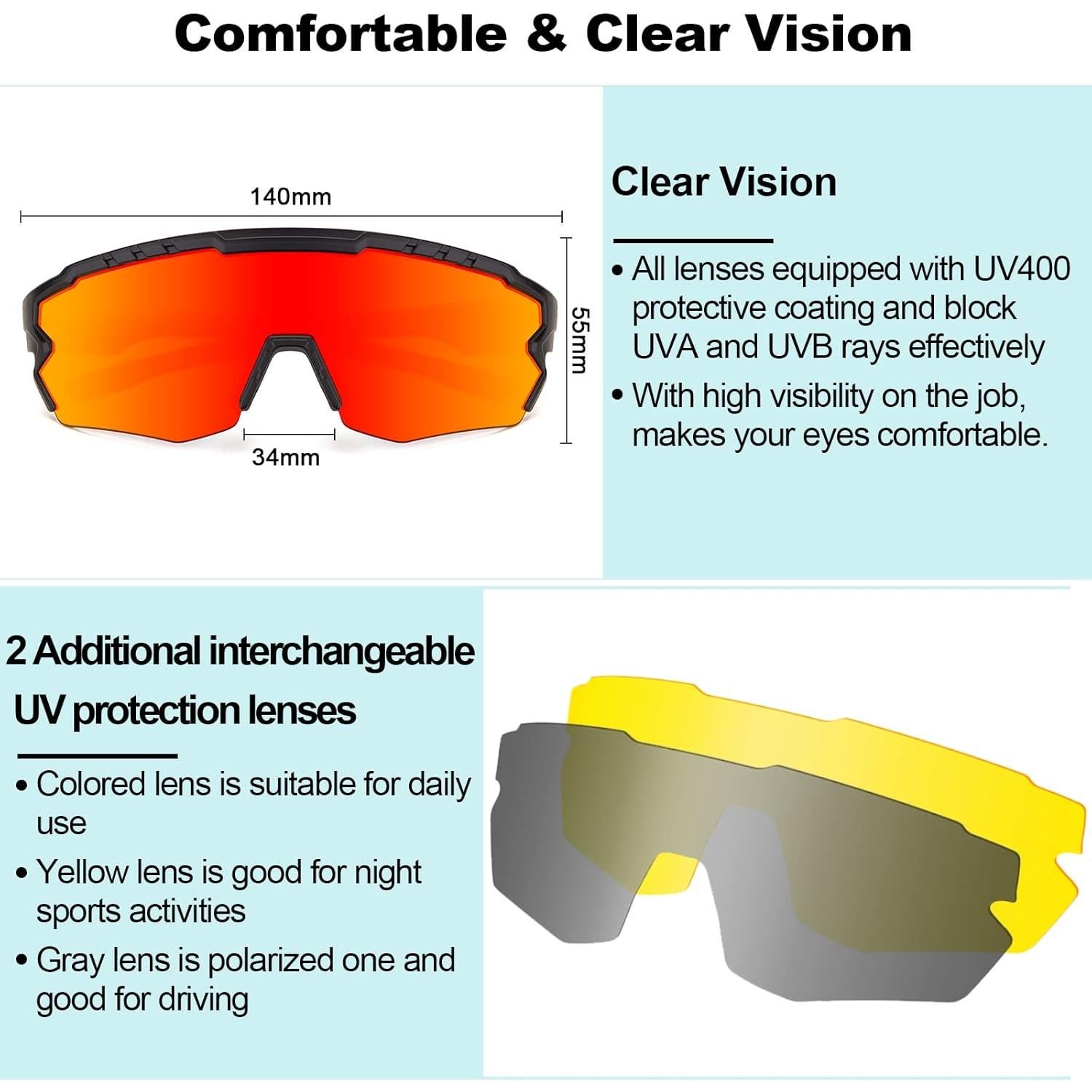Gafas de Ciclismo Moofee MF006 Polarizadas UV400