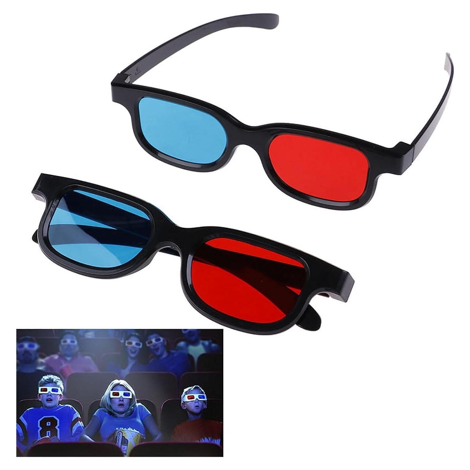 Gafas 3D Universales Calsgkspray Rojas y Azules 2 Pcs
