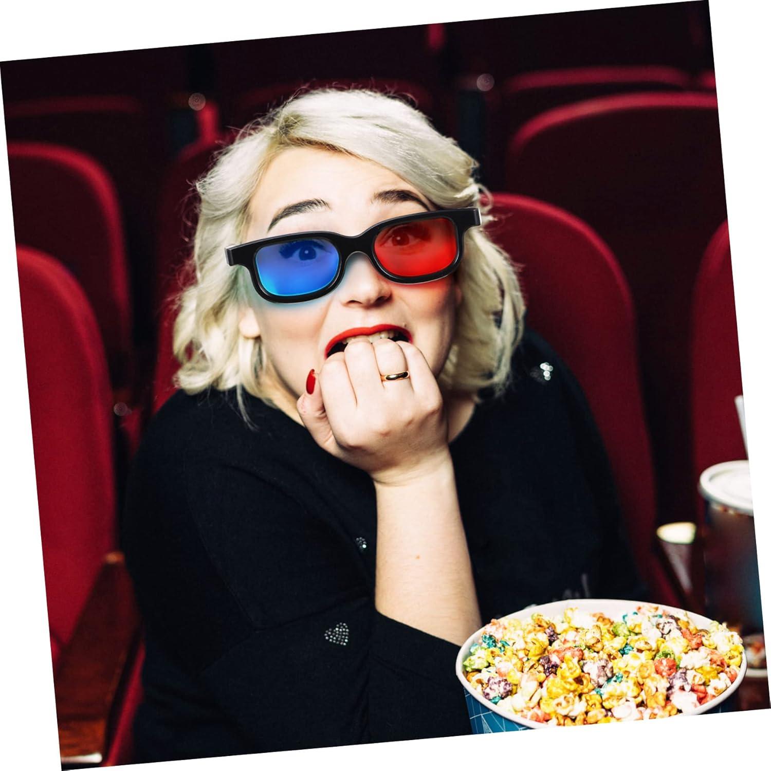 Gafas 3D Gadpiparty 10 Pcs Rojo-Azul Lentes Resina